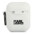 Husa Airpods Generation 1/2 Karl Lagerfeld Karl's Head Alb