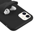 Husa iPhone 11 Pro Lemontti Liquid Silicone with Apple AirPods Case Mint Green