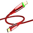 Cablu Type-C la Lightning Mcdodo Shark Series Red (PD, 1.2m, 20W, oprire automata)