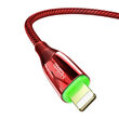 Cablu Type-C la Lightning Mcdodo Shark Series Red (PD, 1.2m, 20W, oprire automata)