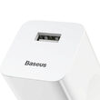 Incarcator Retea Baseus Quick Charger Single USB White (USB QC3.0 max 3A, pentru incarcatoare wirele