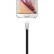 Cablu MicroUSB Mcdodo Zn-Link Silver Black (1.5m, 2.4A max)