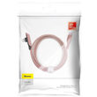 Cablu Lightning la Type-C Baseus Colourful Elbow Pink