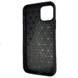Husa iPhone 12 / 12 Pro Lemontti Carbon Case Flexible Negru