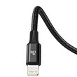 Cablu Type-C la MicroUSB+Lightning+Type-C Baseus 3 in 1 PD 20W Black 1.5m