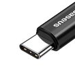Cablu USB la Type-C Baseus Fish Eye Spring Data Black (1m, 2A, impletitura textila)