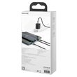 Cablu Type-C la MicroUSB+Lightning+Type-C Baseus 3 in 1 PD 20W Black 1.5m
