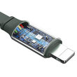 Cablu Lightning & MicroUSB & Type-C Mcdodo 3 in 1 Retractable Green