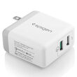 Incarcator Retea USA F207 Spigen Qualcomm Quick Charger 3.0 2 Ports USB Travel White