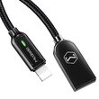 Cablu Lightning Mcdodo Auto Disconnect Black (1.2m, max 2A, led indicator)