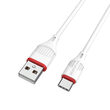 Cablu Borofone BX17 Enjoy USB la Type-C, 1m, Alb