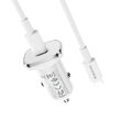 Set Incarcator Auto Borofone BZ12B Lasting Power cu cablu Type-C la Lightning, 1xType-C, QC 3.0, Alb