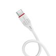 Cablu Borofone BX17 Enjoy USB la Type-C, 1m, Alb
