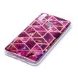 Husa Huawei Y7 2019 Lemontti Plating Marble Pattern Soft Purple