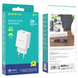 Incarcator Priza Borofone BN5 Jingrui USB, QC 3.0, 18W, Alb