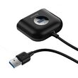 Adaptor USB3.0 la USB3.0+USB2.0x3 Baseus Square Round 4 in 1 1m Black