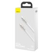 Cablu Type-C la Type-C Baseus Cafule Series Metal 100W White (1m, impletitura nylon)
