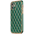 Husa iPhone 12 / 12 Pro Lemontti Gold Plating Olive