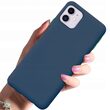 Husa iPhone 11 Lemontti Solid Silicone Albastru