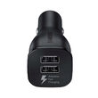 Set Incarcator Original Auto MicroUSB Samsung Dual USB 2A Fast Charging cu cablu detasabil Black