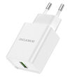 Incarcator Priza Borofone BN5 Jingrui USB, QC 3.0, 18W, Alb