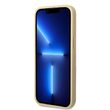 Husa iPhone 14 Pro Guess Glitter TPU Flakes Script Metal Logo Gold