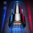 Incarcator Auto Baseus Dual Magic Series Quick Charger Black (digital display, output 6A, 45W)