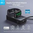 Anker Acumulator extern 10.000 mAh, cu incarcare wireless de 5W pentru Apple Watch, MagGo, Ultra-Slim, Qi2 35W, 2 x USB-C, cablu USB-C incorporat, Negru