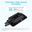 Anker Acumulator extern 20.000 mAh, Zolo, 45W, QC+PD, 1 x USB-A, 3 x USB-C, 2x cablu USB-C incorporat, Negru