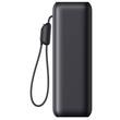 Anker Acumulator extern 25.000 mAh, 165W 2 x cablu USB-C incorporat, 3 x USB-C (max 100W per port), 1 x USB-A (max 30W), afisaj LED, Gri