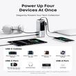 Anker Acumulator extern 25.000 mAh, 165W, QC+PD, 1 x USB-A, 3 x USB-C, cablu USB-C retractabil, Argintiu