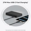 Anker Acumulator extern MagGo 10.000 mAh, 27W Qi 2.0 , suport pliabil, compatibil iPhone 15/14/13/12, 1 x USB-C, Smart Display, Negru