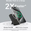 Anker Acumulator extern MagGo 10.000 mAh, 27W Qi 2.0 , suport pliabil, compatibil iPhone 15/14/13/12, 1 x USB-C, Smart Display, Negru