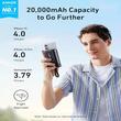 Anker Acumulator extern Zolo 20.000 mAh, 30W , 1 x USB-C, 1 x USB-A, afisaj LED, cablu USB-C incorporat, Negru