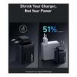 Anker Incarcator Retea Prime Fast Charging PowerIQ 3.0,67W, 2 x USB-C, 1 x USB-A, Negru