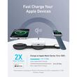 Anker Incarcator Wireless MagGo 3-in-1 MagSafe Qi2, 15W, pliabil, pentru iPhone 15/16, AirPods, Apple Watch, Negru