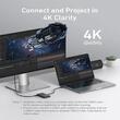 Anker Multihub 4 in 1 PD100W in, 85W PD out USB-C x 4 porturi, incarcare prin USB Type-C, viteza 10 Gbps, conectare prin USB-C , Gri
