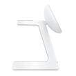 Anker Stand cu incarcare wireless 3 in 1 MagGo 15W, Fast Charging , pentru iPhone seriile 12-16. Apple Watch si AirPods, incarcator si cablu inclus, Alb