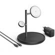Anker Stand cu incarcare wireless MagGo 3 in 1 15W, Fast Charging ,1 x USB-C compatibl Apple Watch si AirPods, incarcator si cablu inclus Negru