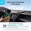 Anker Suport Auto cu Incarcare wireless, Nano, 25W, Fast Charge, prindere bord, rotire 360 grade, ajustabil 45 grade, Negru