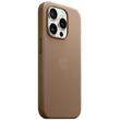 Apple Husa Originala FineWoven iPhone 15 Pro Max, MagSafe, Taupe