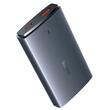Baseus Set Incarcator Retea 1xport USB-C, 1XUSB-A GaN5 Pro Ultra Slim Fast Charger, 65W, cablu Type-C la Type-C, Gri