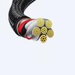 Baseus Cablu Tungsten Gold Fast Charging USB la Type-C 100W, 1m, Negru