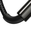 Baseus Cablu Tungsten Gold Fast Charging USB la Type-C 100W, 1m, Negru