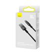 Baseus Cablu Tungsten Gold Fast Charging USB la Type-C 100W, 1m, Negru