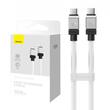 Baseus Cablu Type-C la Type-C CoolPlay Series Fast Charging, 100W, 1m, Alb