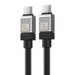 Baseus Cablu Type-C la Type-C CoolPlay Series Fast Charging, 100W, 1m, Negru