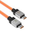 Baseus Cablu Type-C la Type-C CoolPlay Series Fast Charging, 100W, 1m, Portocaliu