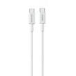 Lemontti Cablu Fast Charge Type-C la Type-C, PD, 100W, 1.2m, Alb