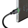 Mcdodo Cablu USB la Type-C Alpha Series Silicone Fast Charging, 6A LED, 1.2m, Negru